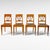 Brown Antique Early 19th Century Austrian Empire Walnut Chairs, Set of 4 For Sale - Image 8 of 8