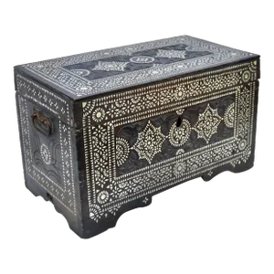 Late 19th Century Moorish-Patterned Mother-Of-Pearl Chest