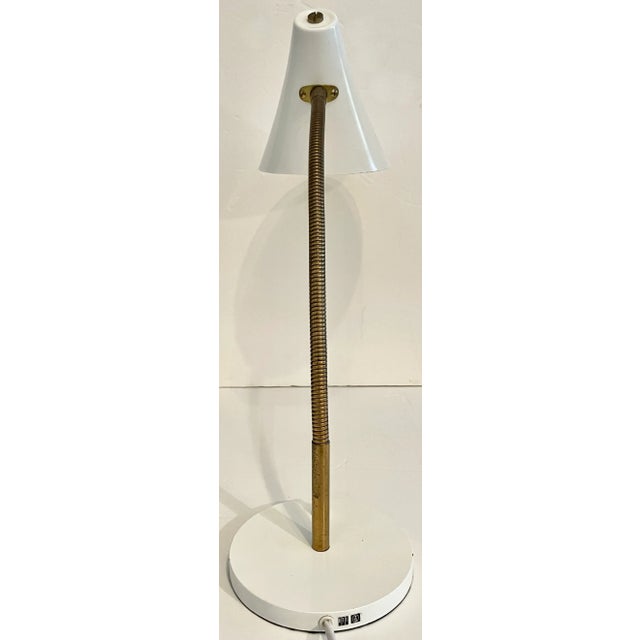 BAG Turgi Swiss Midcentury Modern Cone Gooseneck Desk Lamp by Bag Turgi For Sale - Image 4 of 10