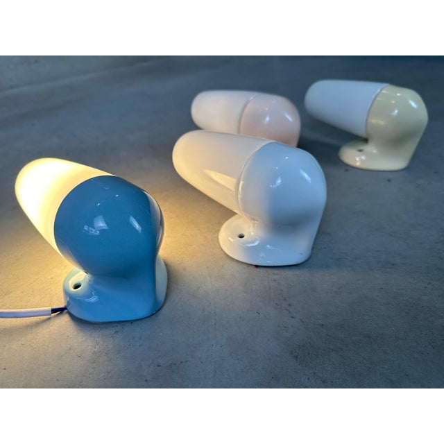 Wall Lamps in Pastel Colors by Wilhelm Wagenfeld, Set of 4 For Sale - Image 14 of 18