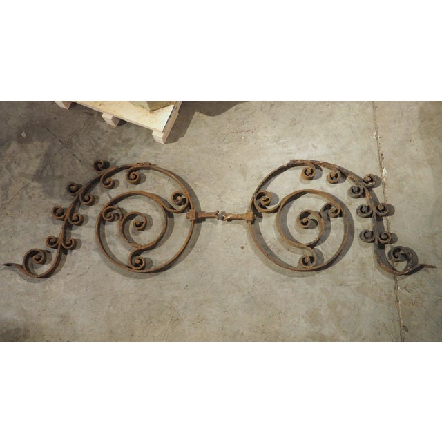 Set of Antique French Wrought Iron Scrolling Elements, Early 1800s For Sale - Image 16 of 18