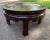 Coffee Vintage Round Asian Ming Style Hand Carved Rosewood Low Coffee Table For Sale - Image 8 of 12