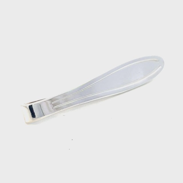 1990s 1990s Georg Jensen Estate Money Clip Tie Pin Silver For Sale - Image 5 of 12