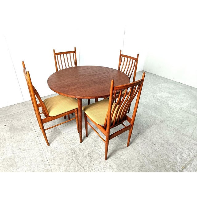 Mid-Century Dining Set by Arne Vodder, Denmark, 1960s, Set of 5 For Sale - Image 9 of 13