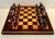 Chess Checker Board with Hand Crafted Ceramic Chess Pieces For Sale - Image 11 of 12