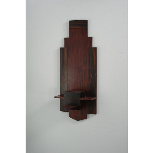 Amsterdamse School Wall Console, 1920s For Sale - Image 3 of 15