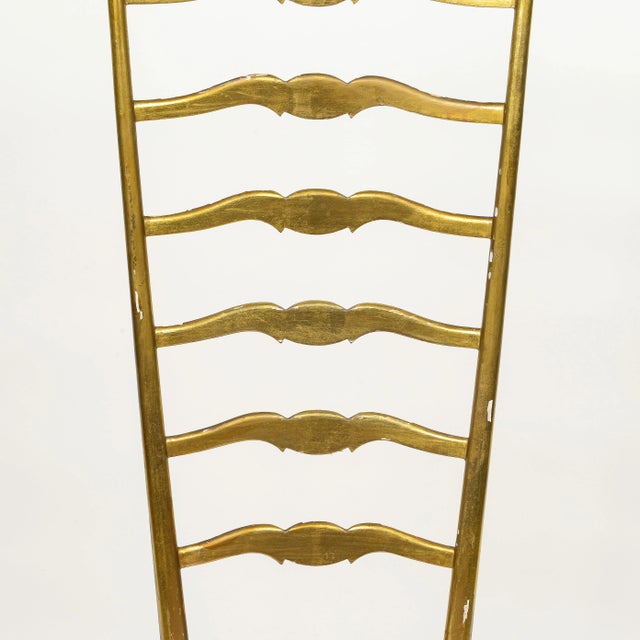 A Mid-Century Chiavari Giltwood Side Chair For Sale In New York - Image 6 of 11