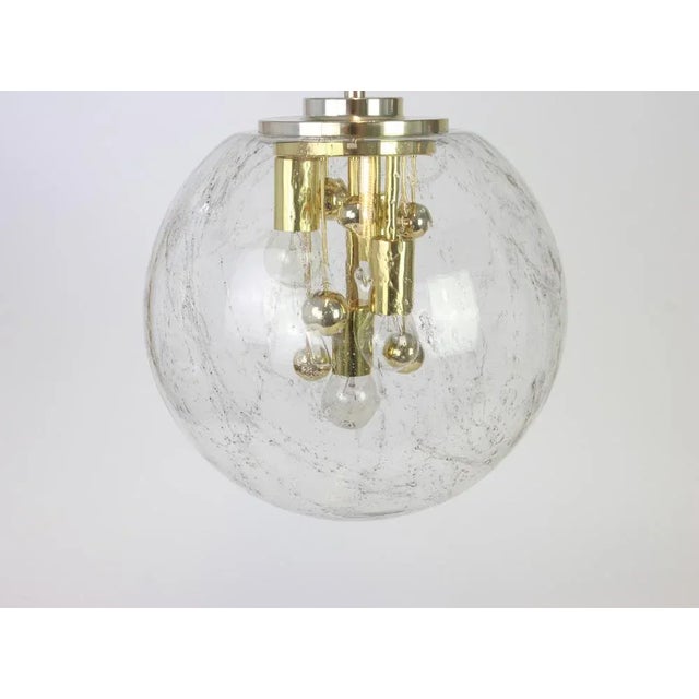1970s Large Sputnik Big Ball Pendant from Doria, Germany, 1970s For Sale - Image 5 of 6