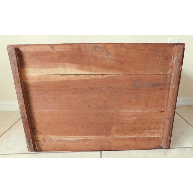 Vintage Mid Century Carved Wood Storage Truck Chest For Sale - Image 14 of 15
