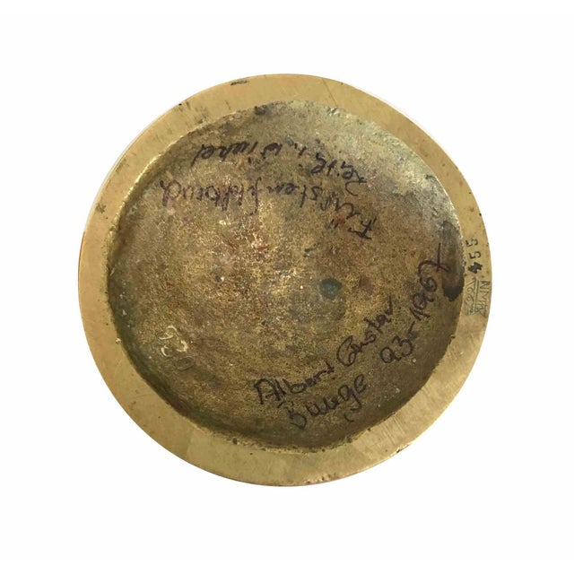 Sculptural candlestick is an original artwork realized in the 1920s by Albert Gustav Bunge (1893 Rathenow - Salzburg 1967)...