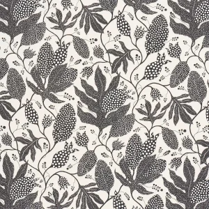 Schumacher x Marian Mcevoy Polka Dot Jungle Fabric In Black & Cream