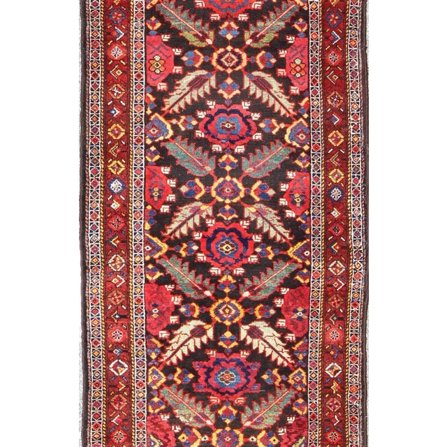 Tribal Antique Caucasian Karabagh Gallery Rug-3'10 X 12'10 For Sale - Image 3 of 13