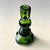 Hand Blown Emerald Green Stacked Glass Candlestick For Sale In Chicago - Image 6 of 6