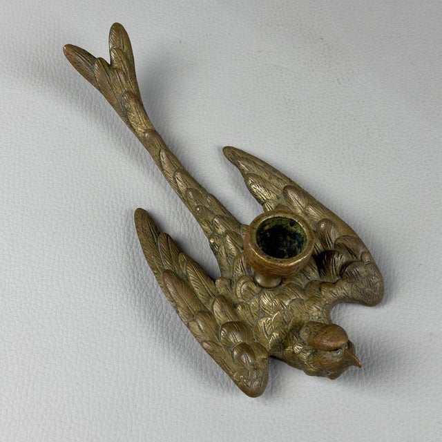 Vintage Bronze Candleholder, 1950s For Sale - Image 6 of 12