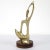 Mid-Century Brass Statue of Stylized Mother with Child in Hagenauer Werkstätte Style For Sale - Image 6 of 11