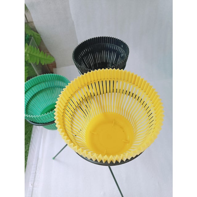 Vintage Tripod Plant Stand in Lacquered Metal, 1950s For Sale - Image 12 of 18