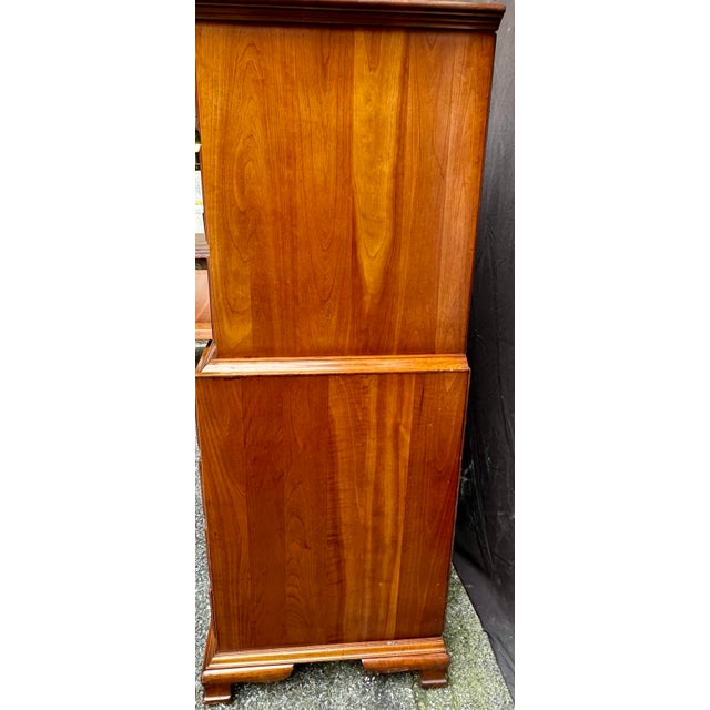 Late 20th Century Stickley Solid Cherry Nine-Drawer Tall Chest For Sale - Image 10 of 12