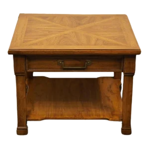 Thomasville Furniture Cadence Collection Italian Neoclassical 28" Square Accent End Table 9071-250