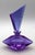 Art Deco C. 1920s German Art Deco Alexandrite Glass Perfume Bottle For Sale - Image 3 of 6