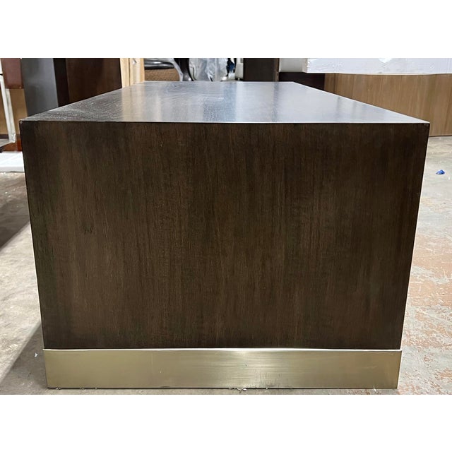 Vanguard Furniture Dune Cavallo Brown and Brass Cocktail Table Chairish