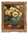 Kees Terlouw, Small Still Life of Yellow Roses, Oil on Canvas, 20th Century, Framed For Sale