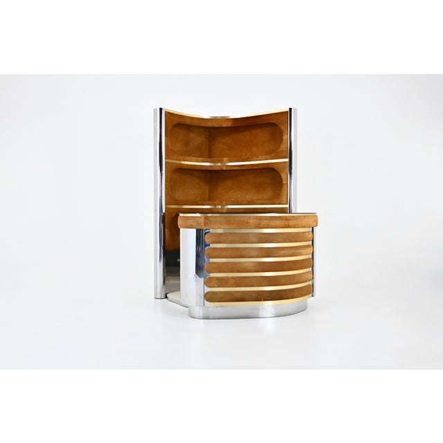 Mid-Century Modern Italian Bar Set, 1970s For Sale - Image 3 of 16