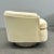 Textile Mid-Century Modern Milo Baughman Style Swivel Chairs, Chrome Base, Cream Velvet For Sale - Image 7 of 13