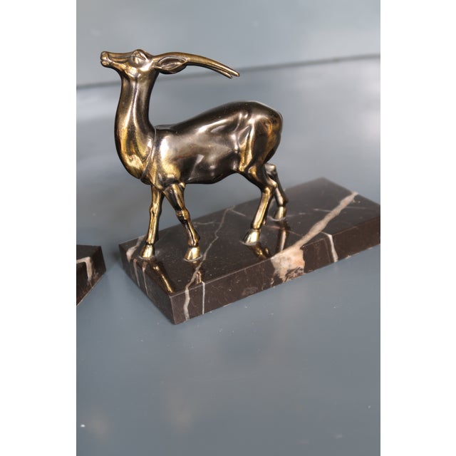 Pair of French Art Deco 1930 Bookends For Sale In Miami - Image 6 of 6