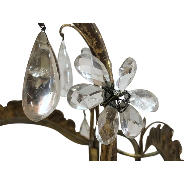 Metal Antique French Ceiling Lamp, 1800s For Sale - Image 7 of 16