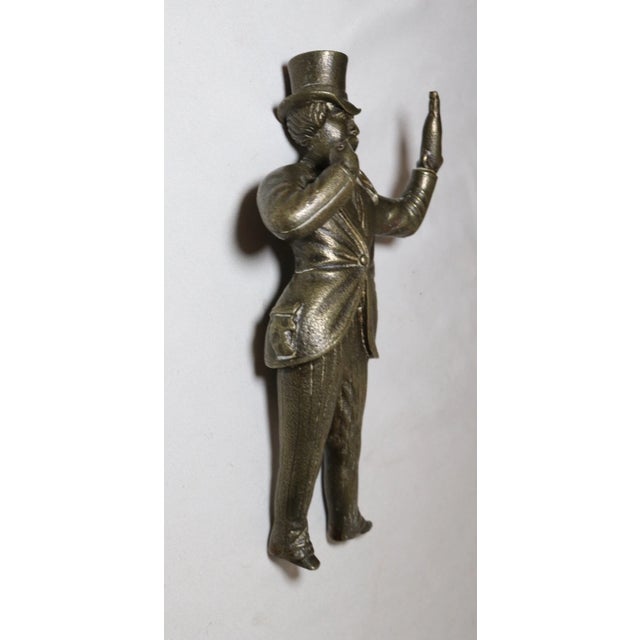 English Quality Antique British Hallmarked Carnival Carny Man Statue Figure Sculpture For Sale - Image 3 of 12