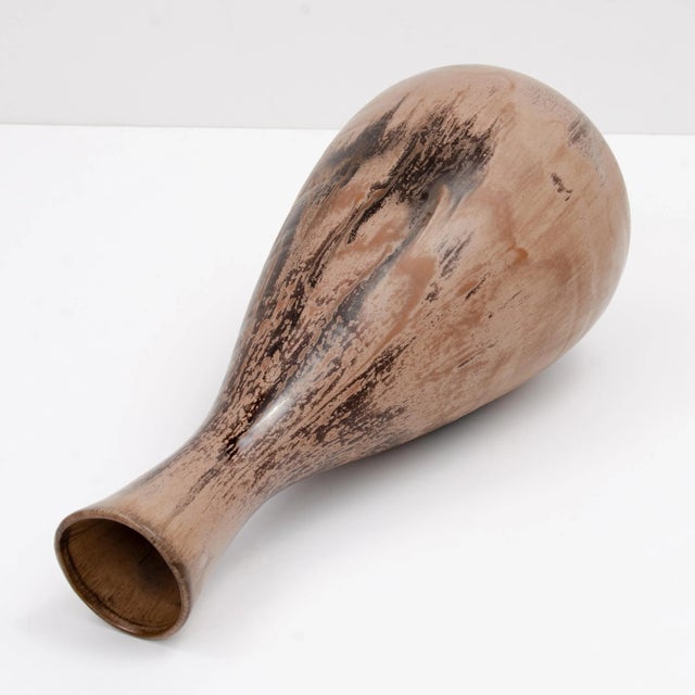 Mid Century Pottery Floor Vase Hand Thrown For Sale - Image 10 of 13
