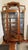 Wood 1920s Victorian Golden Tiger Oak Curio Curved 3 Bow Front For Sale - Image 7 of 18
