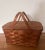 Charming vintage bentwood picnic basket made in Putney Vermont by Basketville. Splint weave basket with hinged lid and...