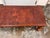 Brown Chavín Culture Peruvian Tooled Leather Table Bench For Sale - Image 8 of 12