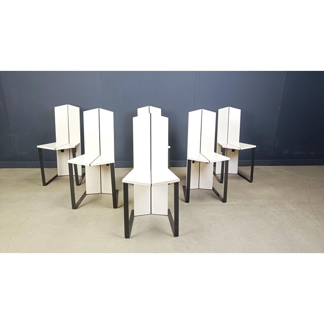 Postmodern Dining Chairs, 1980s, Set of 6 For Sale - Image 3 of 13
