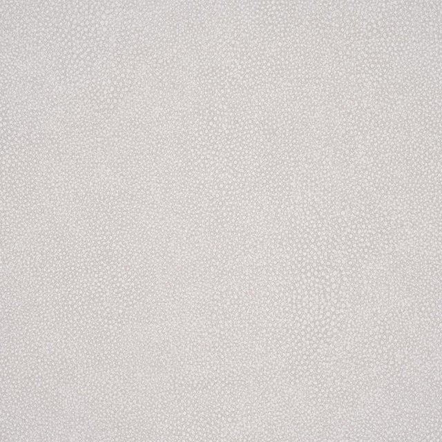 SAMPLE - Schumacher Dunbar Shagreen Vinyl Wallpaper In Pearl For Sale