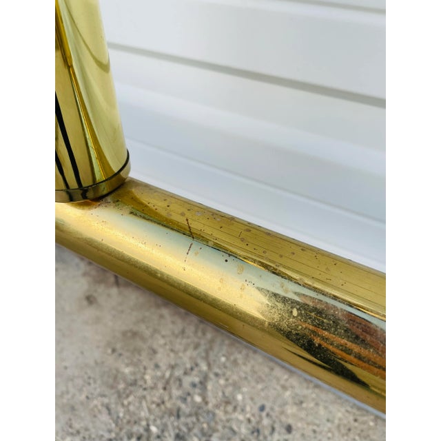 Mid 20th Century Mid 20th Century Vintage Mid Century Modern Brass Headboard For Sale - Image 5 of 12