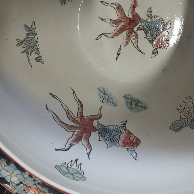 Early 20th Century Share Magnificent Hand-Painted Chinese Jardinière For Sale - Image 4 of 6