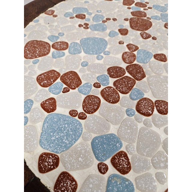 Antique Round Art Nouveau Pebble Top Side Table For Sale - Image 6 of 11