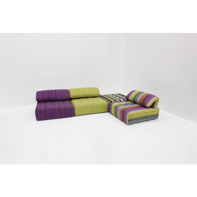 Vintage Voyage Immobile Modular Lounge Sofa from Roche Bobois, 1990s, Set of 4 For Sale - Image 9 of 15