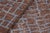 Brown Rug & Kilim’s Modern Rug in Brown With Blue Geometric Patterns For Sale - Image 8 of 8