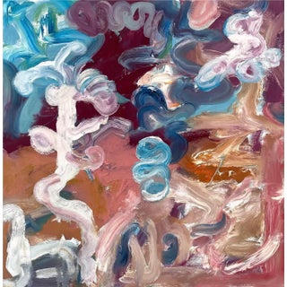 Matthew Izzo Abstract Oil Painting on Canvas - Signed For Sale