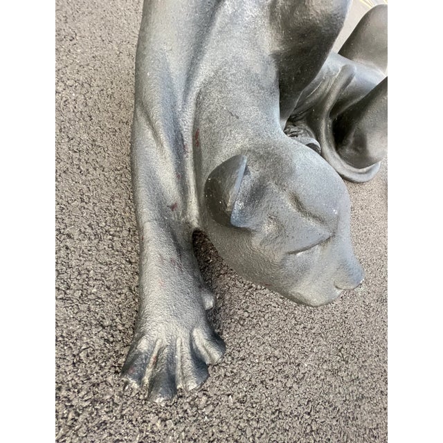 Mid-Century Modern Postmodern Black Panther Coffee Table For Sale - Image 3 of 7