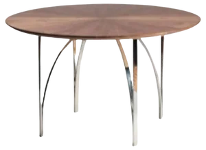 Archie Canaletto Walnut Table by Serena Confalonieri