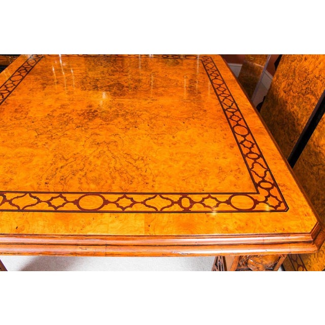 Elizabethan Revival Pollard Oak Dining Table and 14 Chairs, 19th Century, Set of 15 For Sale - Image 9 of 18