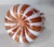 Orange Mid-Century Italian Murano Orange and White Latticino Glass Miniature Vase For Sale - Image 8 of 8