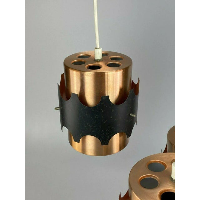 Mid-Century Space Age Cascading Ceiling Lamp in Metal from VEB Deutsche Werkstätten Hellerau For Sale - Image 9 of 13