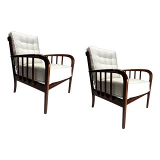 Mid-Century Armchairs in the style of Paolo Buffa, Italy, 1950s, Set of 2 For Sale