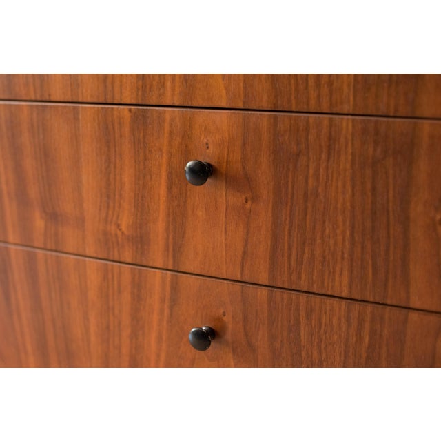 Founders Furniture Company Mid Century Modern Walnut 12-Drawer Dresser by Jack Cartright for Founders Co. For Sale - Image 4 of 18