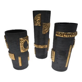 1980s Johnathan Adler Vases- Set of 3 For Sale